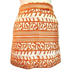 HOLT RENFREW Embroidered Mini Skirt